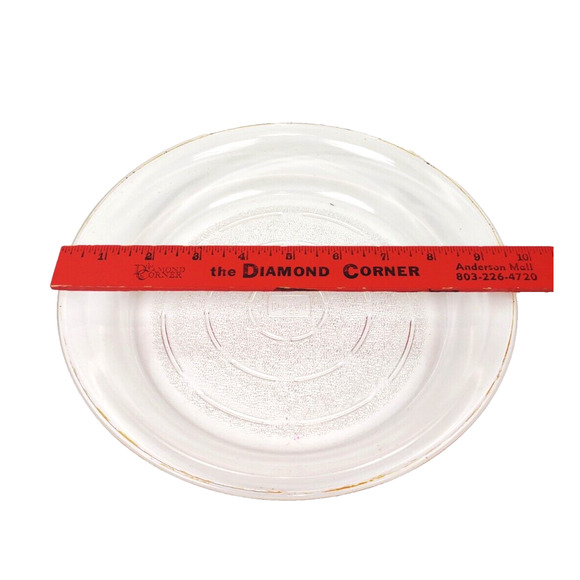Vintage Glasbake 8.5” Glass Pie Pan Plate Textured Bottom 244 Made in U.S.A - Picture 2 of 7